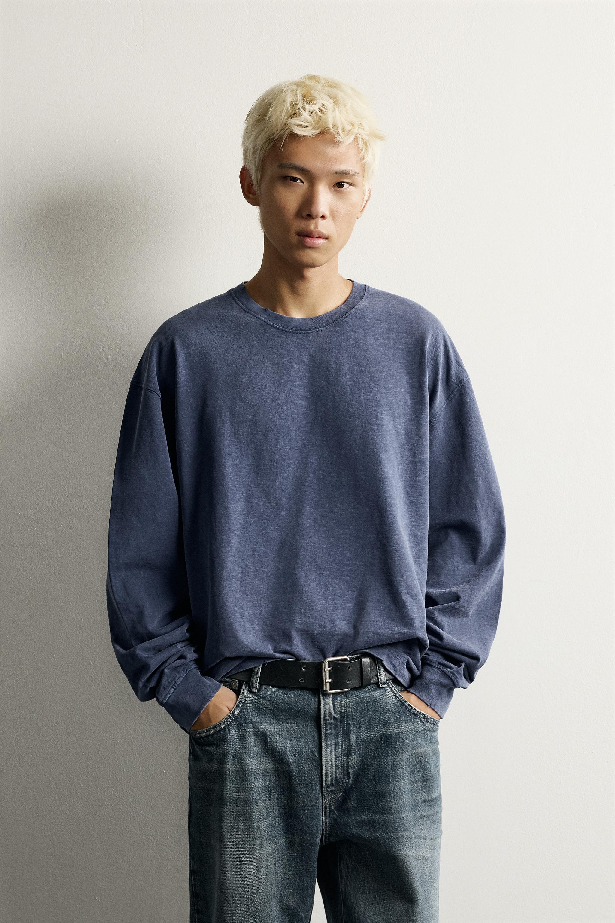 WASHED SLUB RELAXED FIT T-SHIRT - thumbnail 4