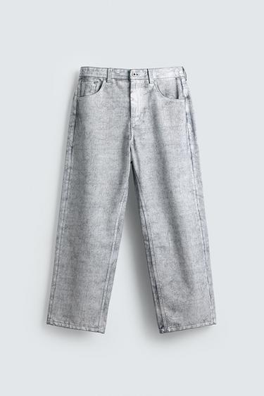 JEAN BAGGY FINITION CIRÉE - blanc de Zara