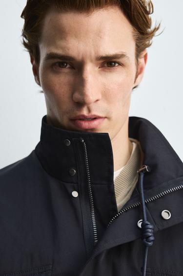 PARKA TÉCNICA BOLSOS - Azul-marinho da Zara