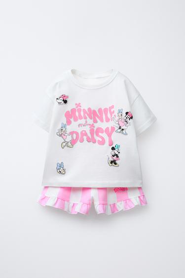 JOGGING-GARNITUR – T-SHIRT UND BERMUDAS – MINNIE MAUS & DAISY © DISNEY - Weiß von Zara