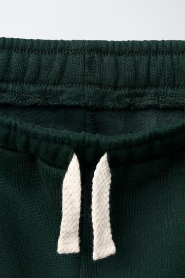PLUSH BALLOON TROUSERS WITH SLOGAN - Green by Zara - Image 2