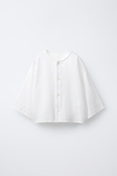 WIDE SLEEVE SHIRT - Ecru by Zara - Image 0