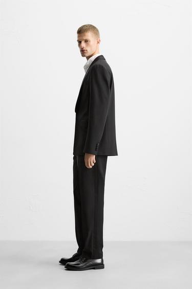 LIMITED EDITION SUIT TROUSERS WITH TAPING - Black by Zara - Image 3