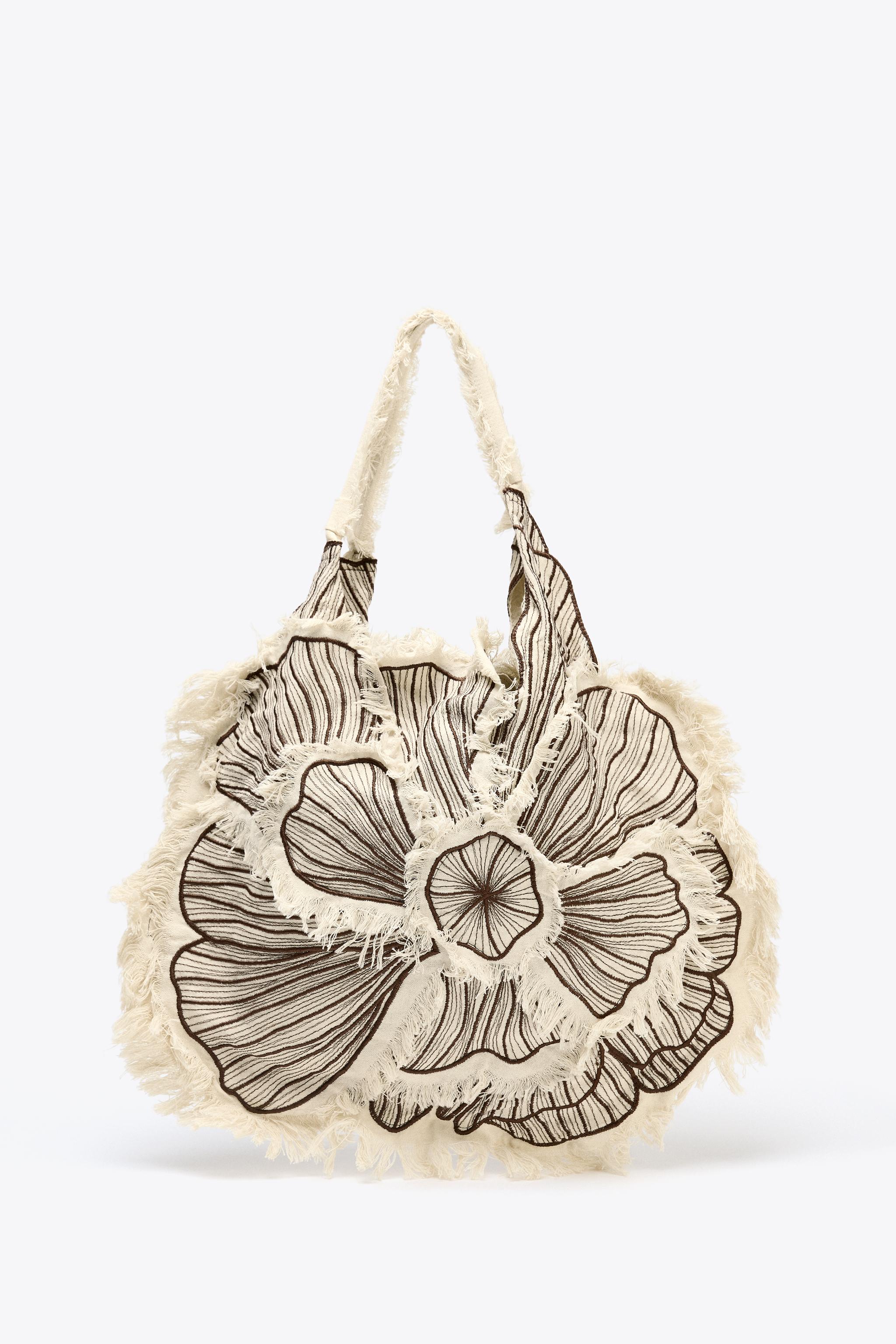 ZARA【NEW】MAXI BAG WITH FLORAL EMBROIDERY PRINT MAXI BAG WITH FLORAL EMBROIDERY PRINT - Multicoloured | ZARA