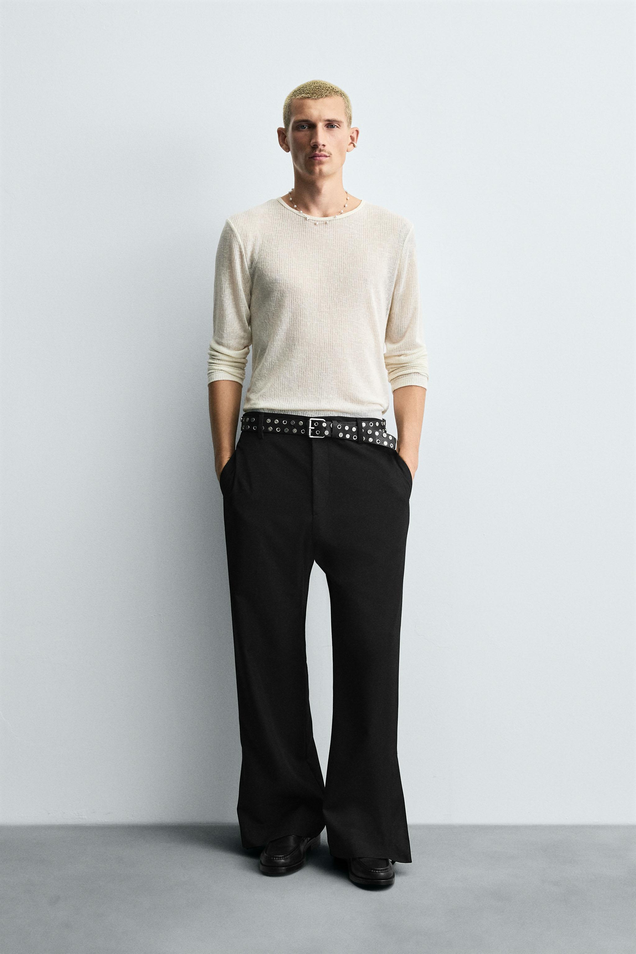 FLARE FIT PANTS - Black | ZARA Canada