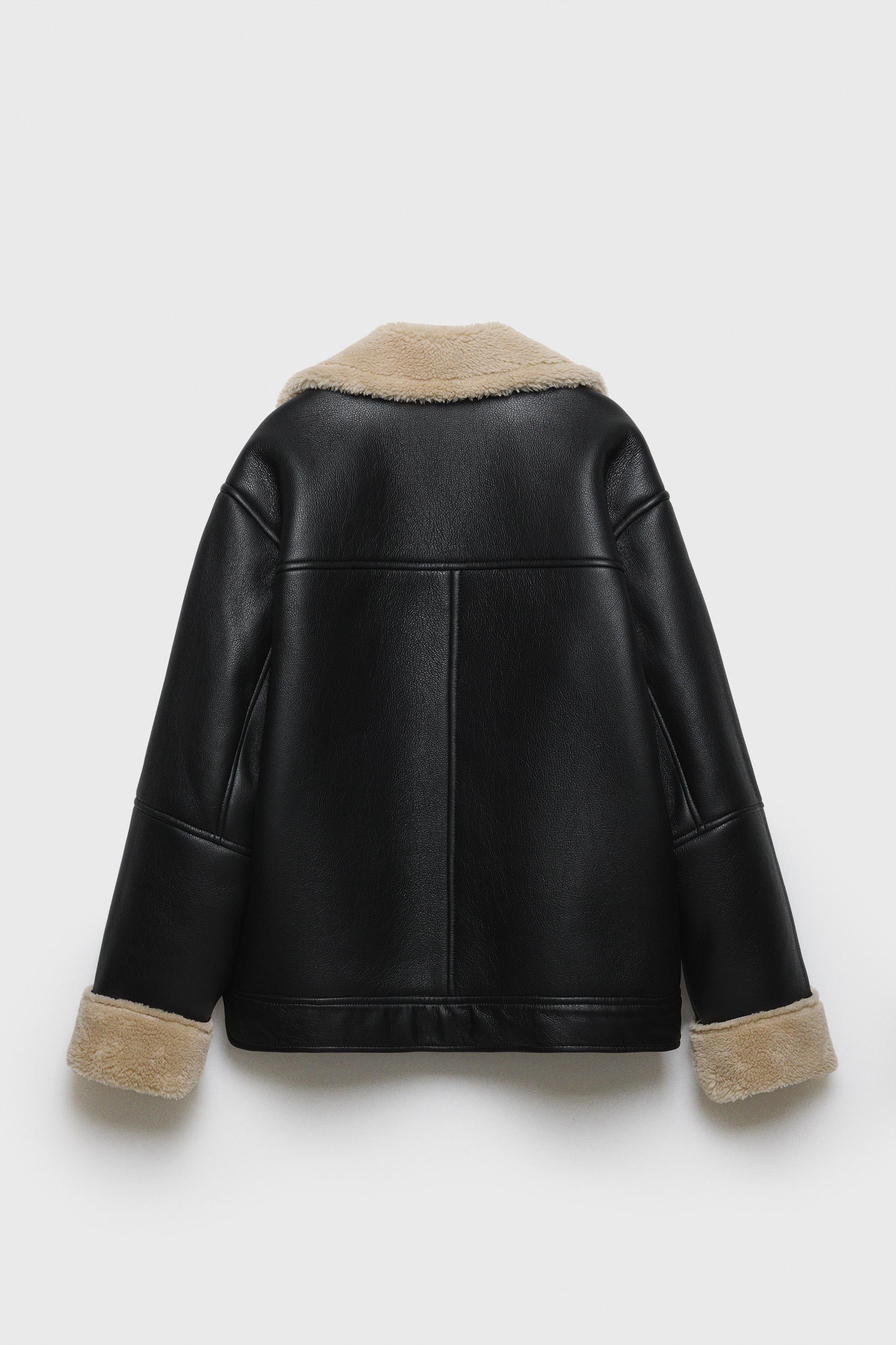 Double faced biker jacket zara on sale