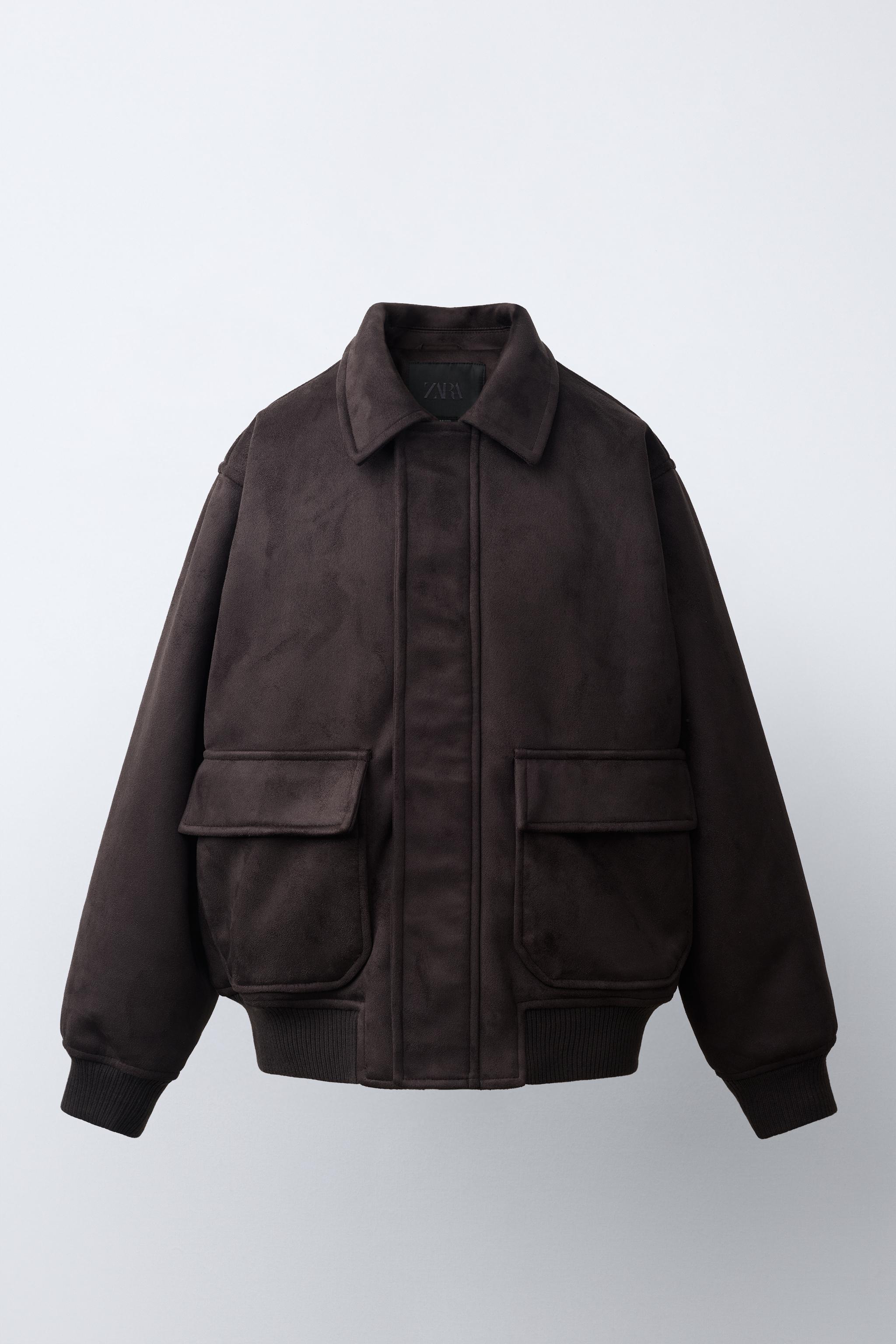 BLOUSON BOMBER EFFET DAIM
