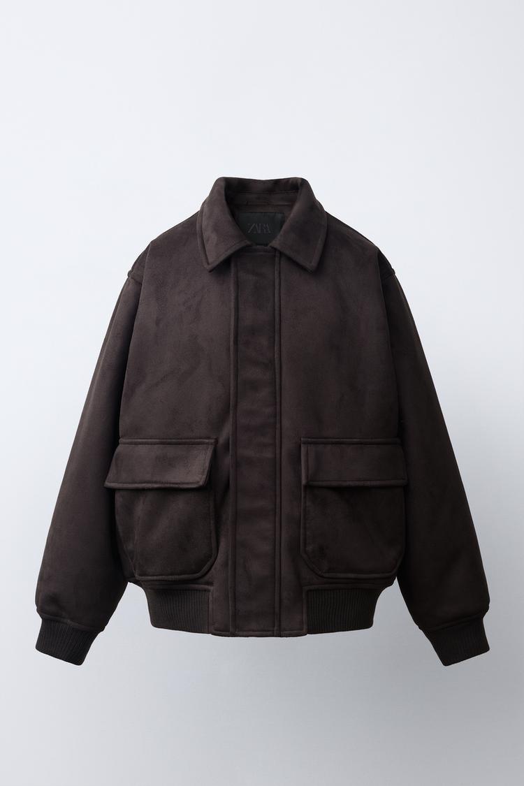 CAZADORA BOMBER EFECTO ANTE