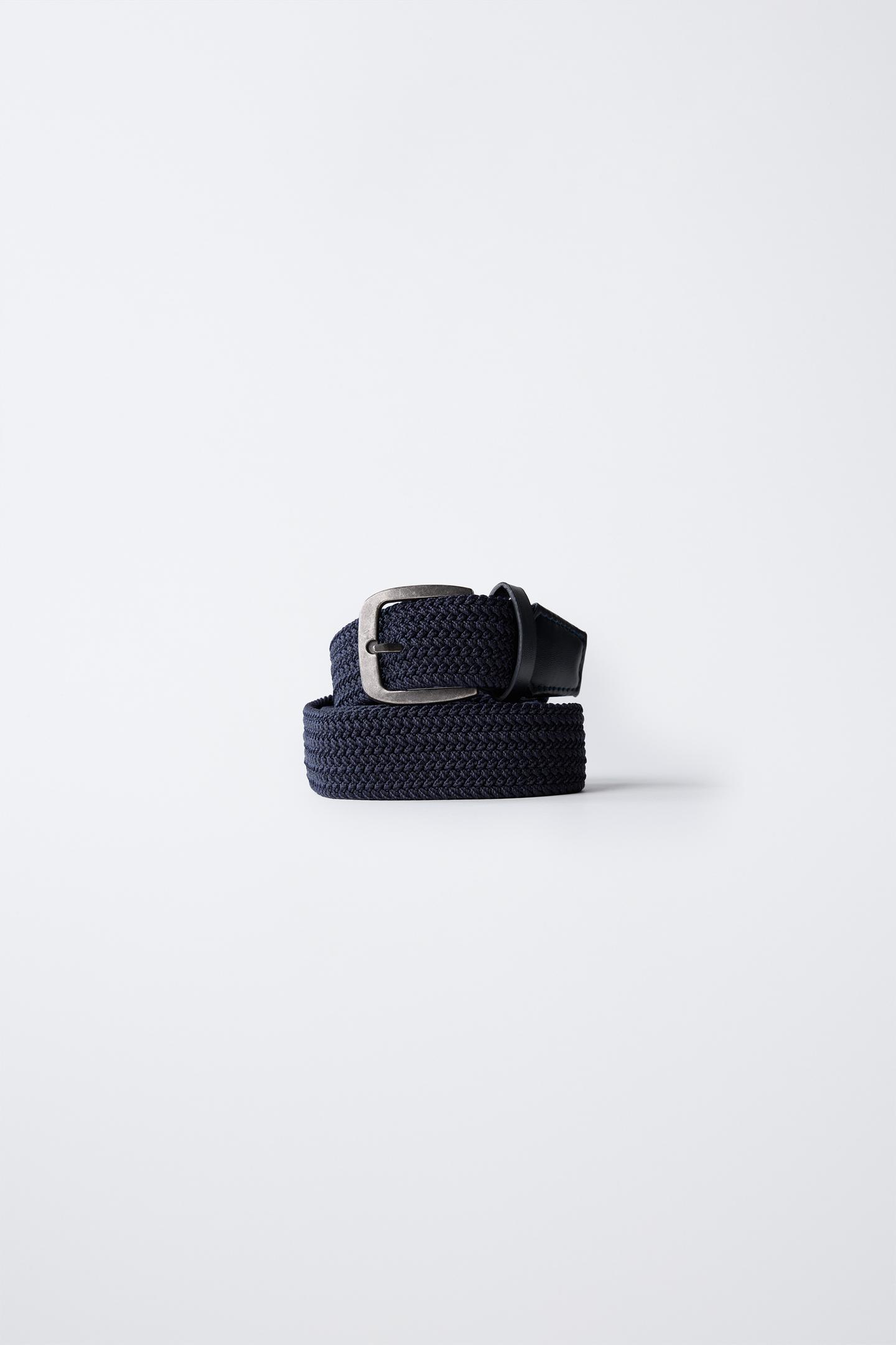 Детский ремень Zara Woven Stretch Belt, цвет: Синий