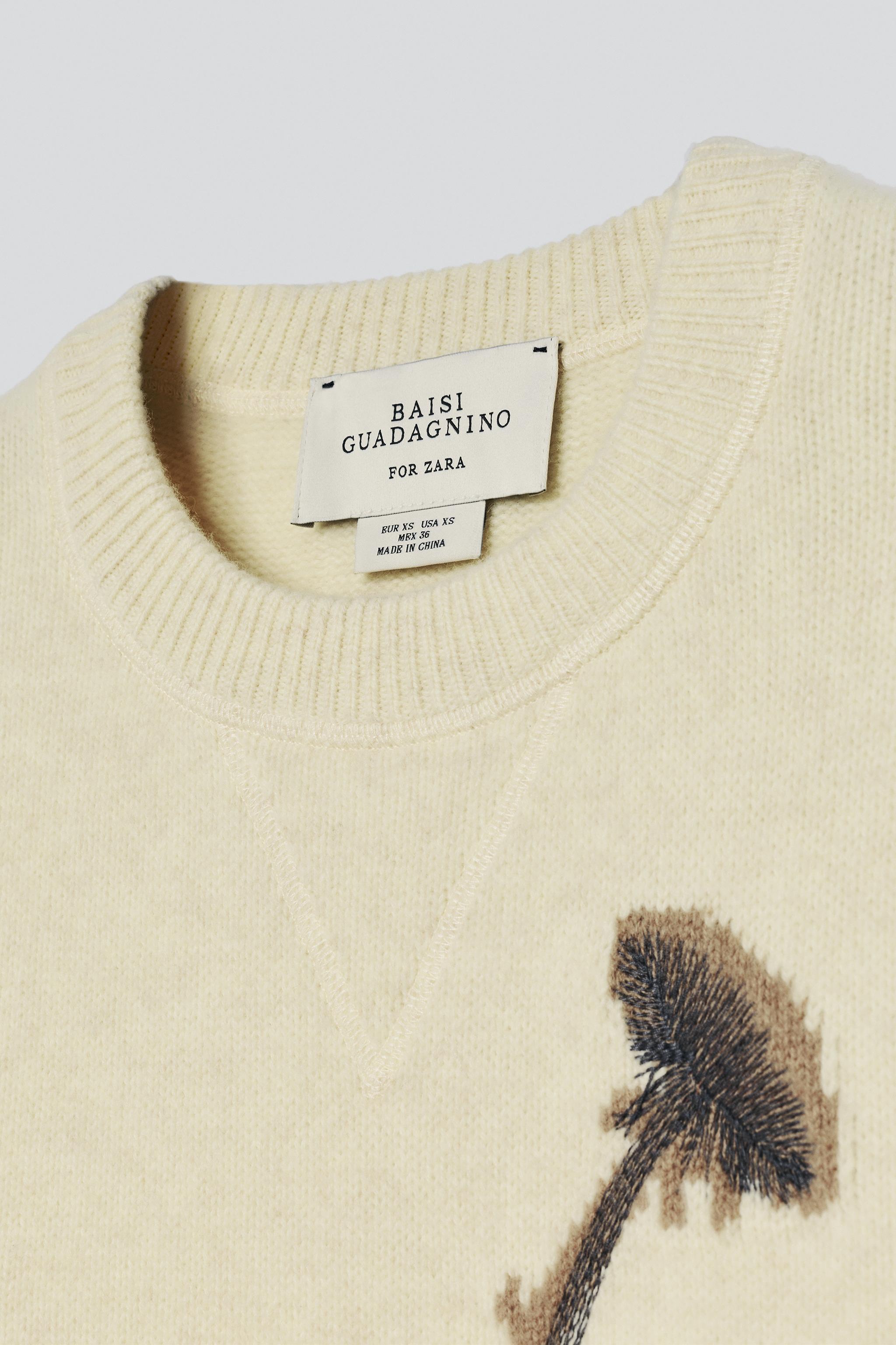 PULL 100% LAINE INTARSIA BRODÉ