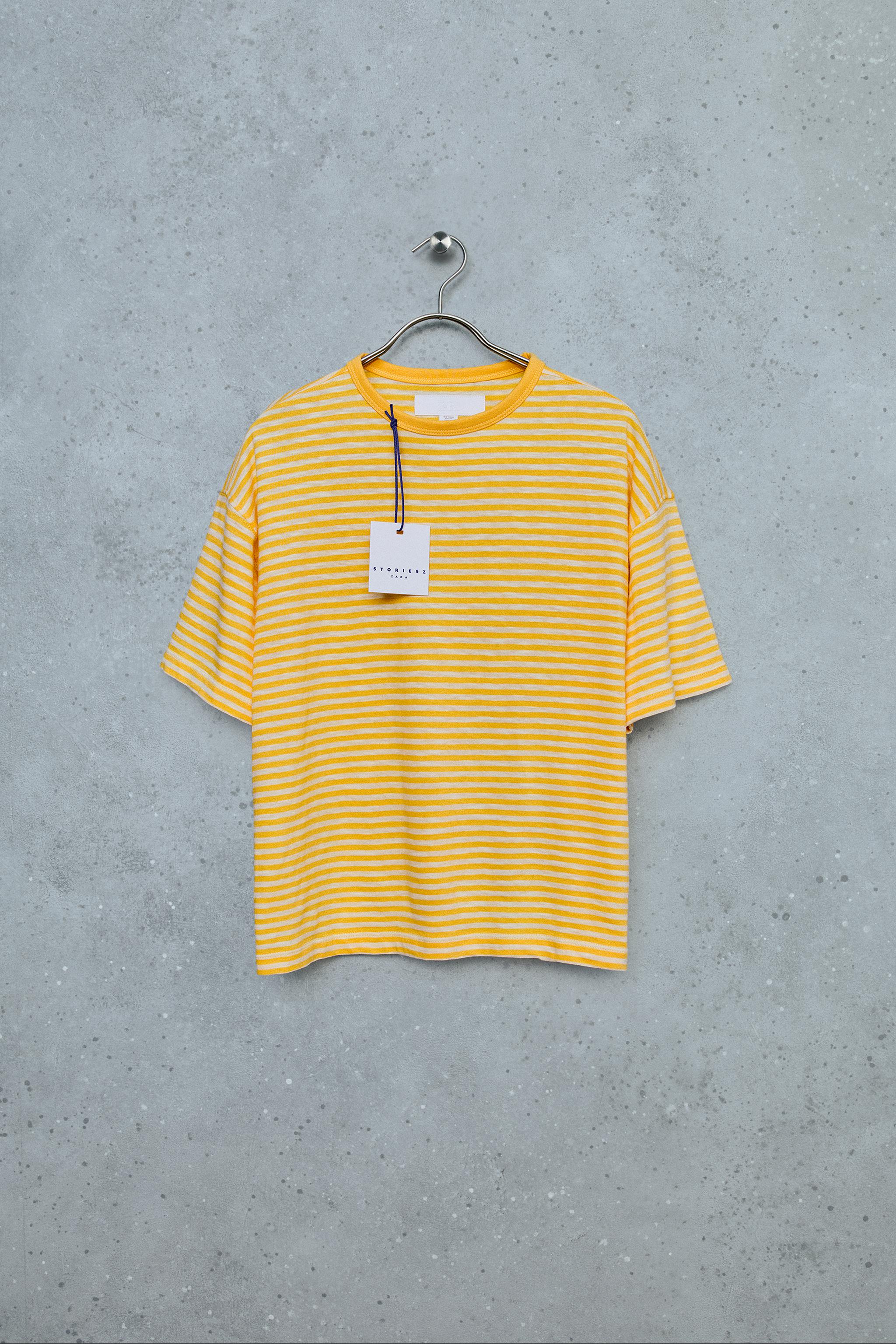 STORIESZ - STRIPED T-SHIRT — Yellow