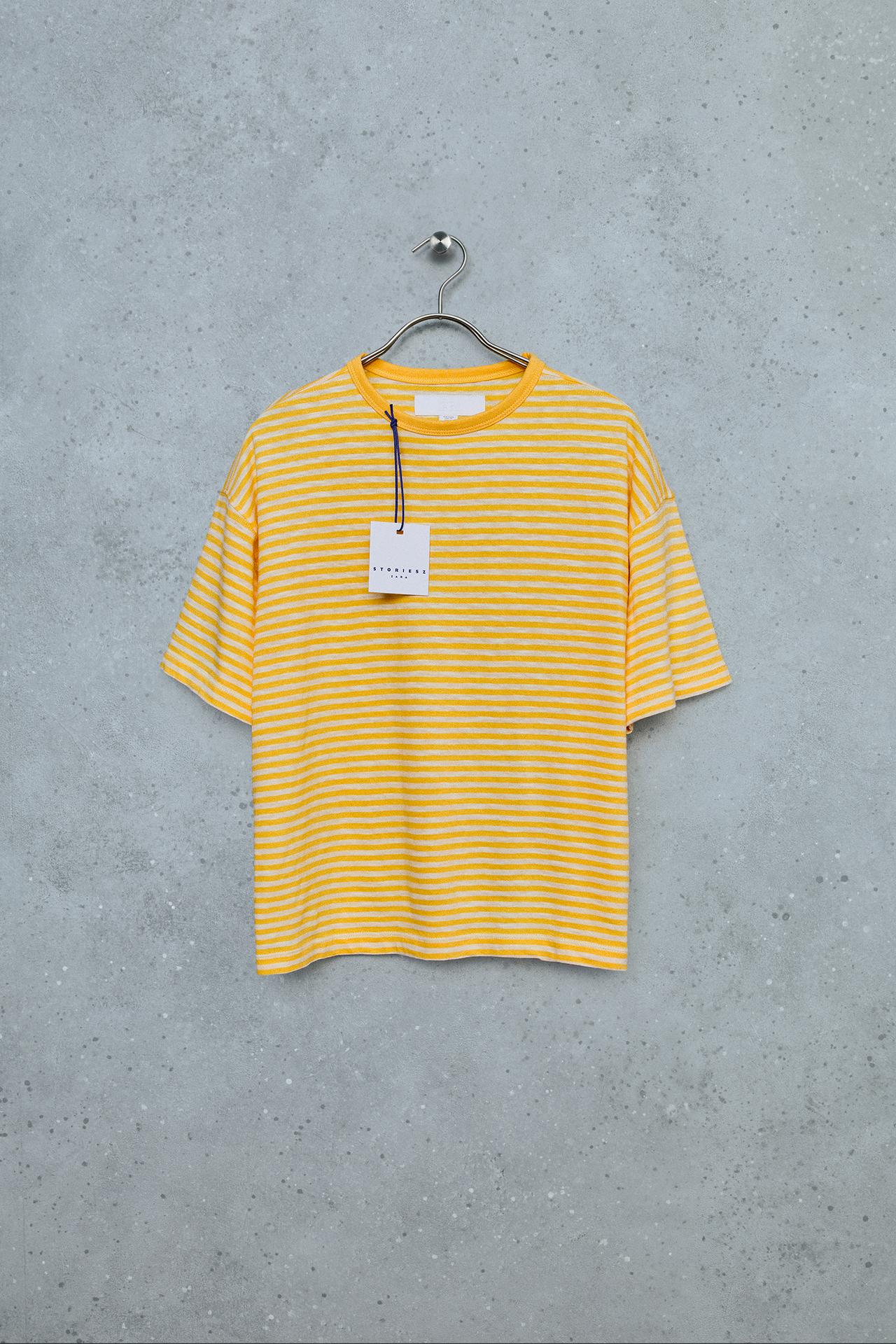 STORIESZ - STRIPED T-SHIRT — Yellow