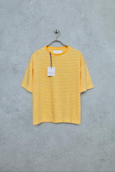 STORIESZ - CAMISETA RAYAS - Amarillo de Zara - Imagen 0