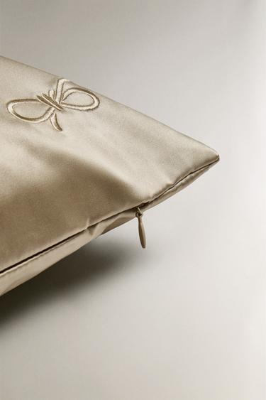 HOUSSE DE COUSSIN SATIN NŒUD - Cave de Zara - Image 2