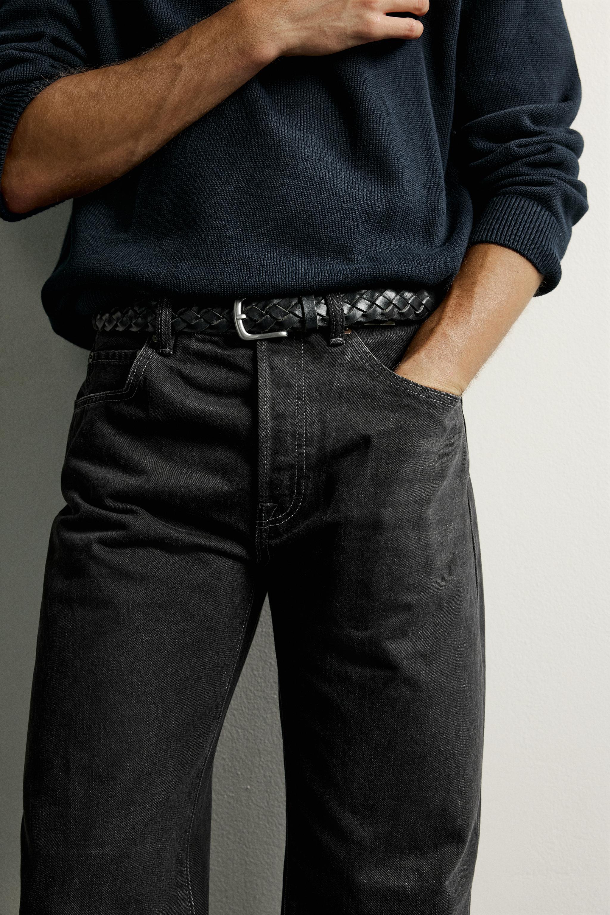 Мужские джинсы Zara STRAIGHT FIT JEANS — фото 5