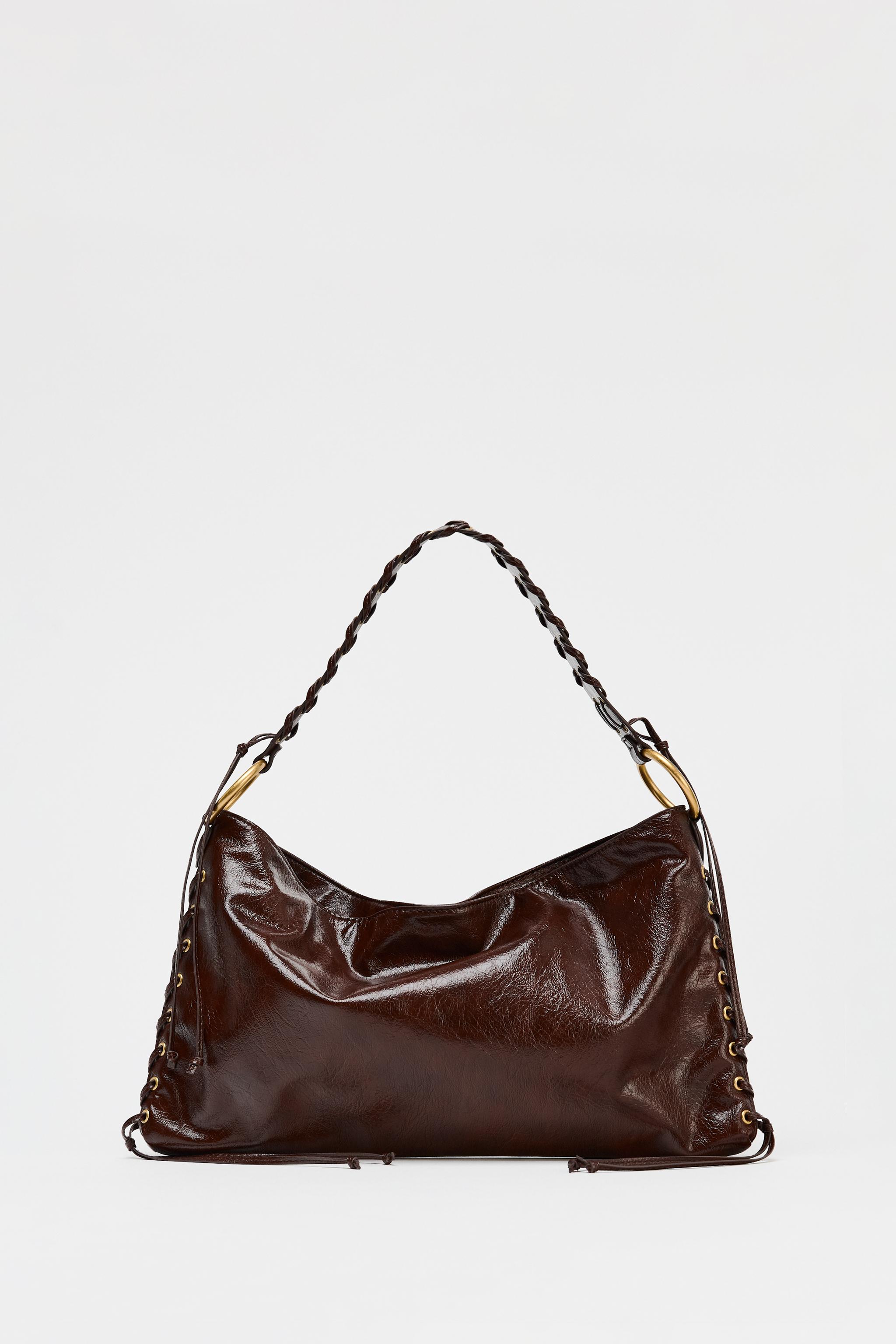 EYELET SHOULDER BAG - Chocolate | ZARA United States