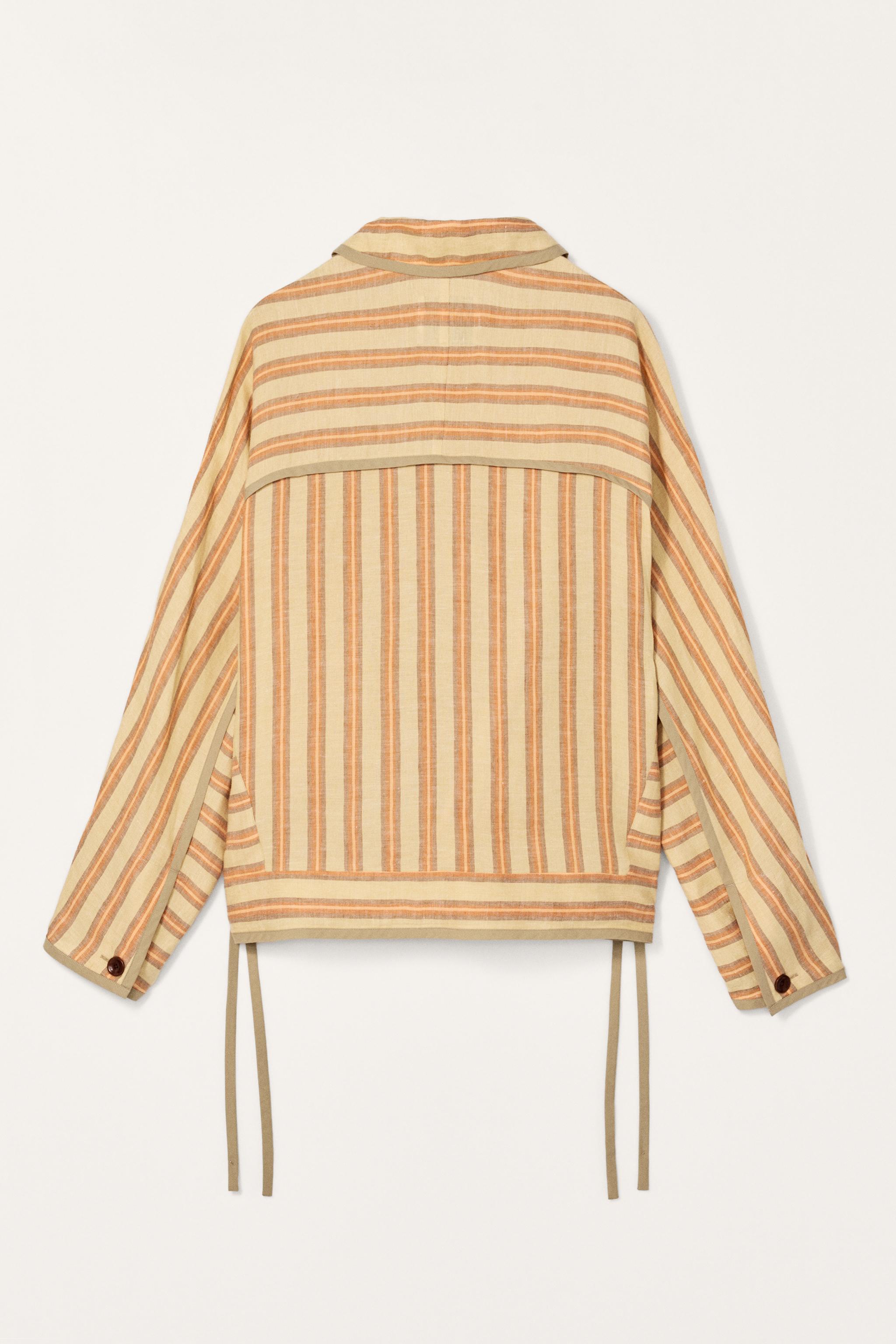 【ZARA】LIMITED EDITION ストライプ編み込みマキシバケット LIMITED EDITION ストライプ編み込みマキシバケットバッグ