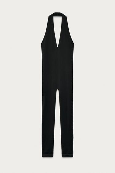 COMBINAISON HALTER SANS COUTURE MARISA BERENSON X ZARA - Noir de Zara - Image 1