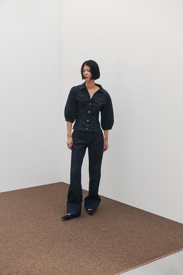 Z1975 ブーツカットデニムパンツブルーZaraのZ1975 ブーツカットデニムパンツ - ブルー 