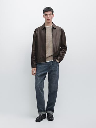 Zara Nappa sheepskin jacket - Brown - Image 0