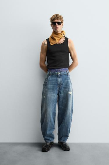 RELAXED FIT JEANS - Light blue by Zara - Image 0