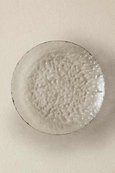 TEXTURED ACRYLIC DINNER PLATE - Green / Blue by Zara