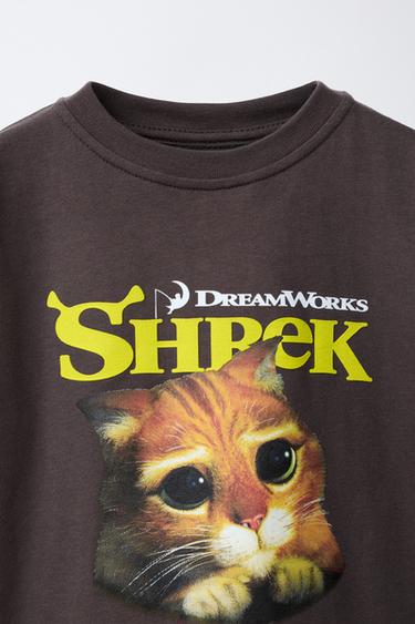 T-SHIRT LE CHAT POTTÉ SHREK ® DREAM WORKS - Gris anthracite de Zara - Image 2