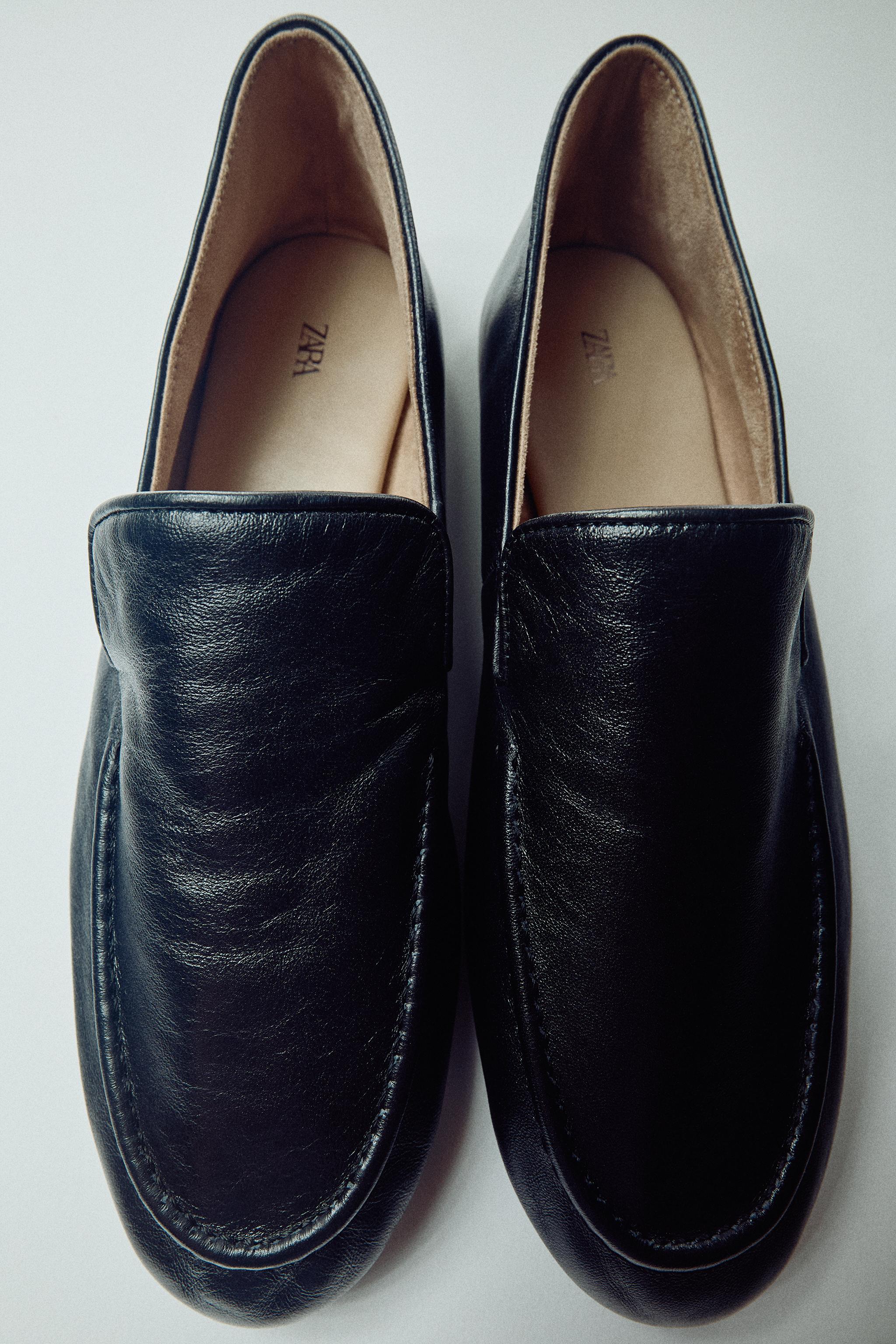 FLAT LEATHER SHOES