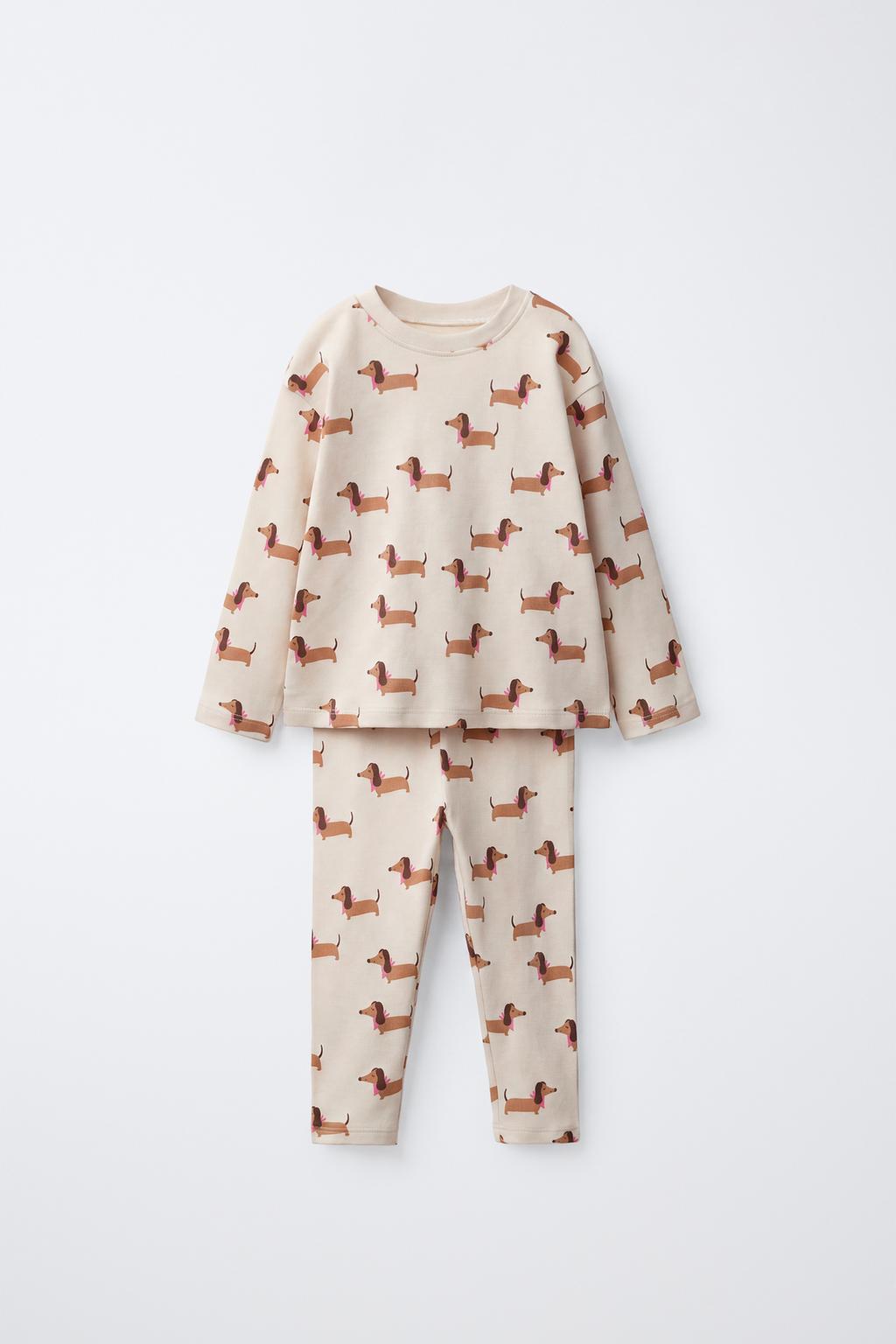 Zara 2-6 yaş/ itli naxışlı pijama