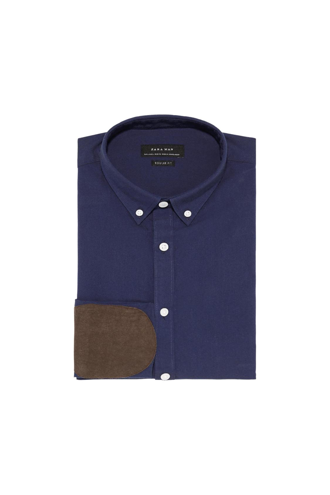 OXFORD SHIRT WITH ELBOW PATCHES - Image 4