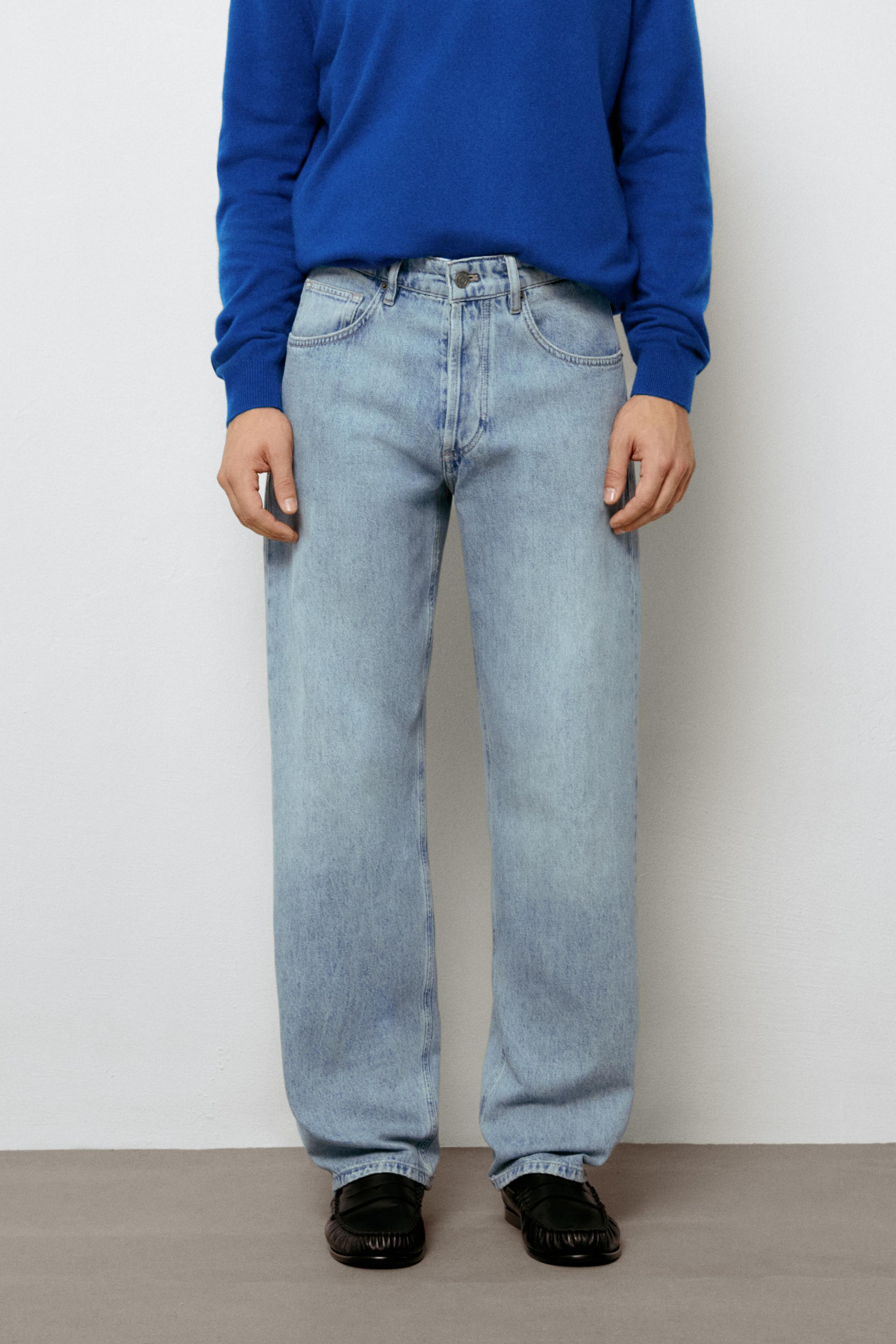 Wide-leg jeans — Light blue