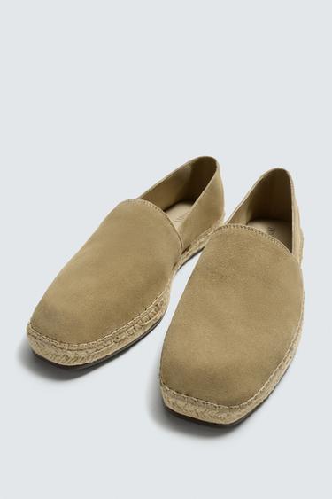 LEATHER ESPADRILLES - Sand Brown by Zara - Image 4
