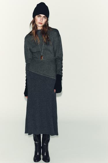 SOFT COMBINED DRESS - Grey marl by Zara