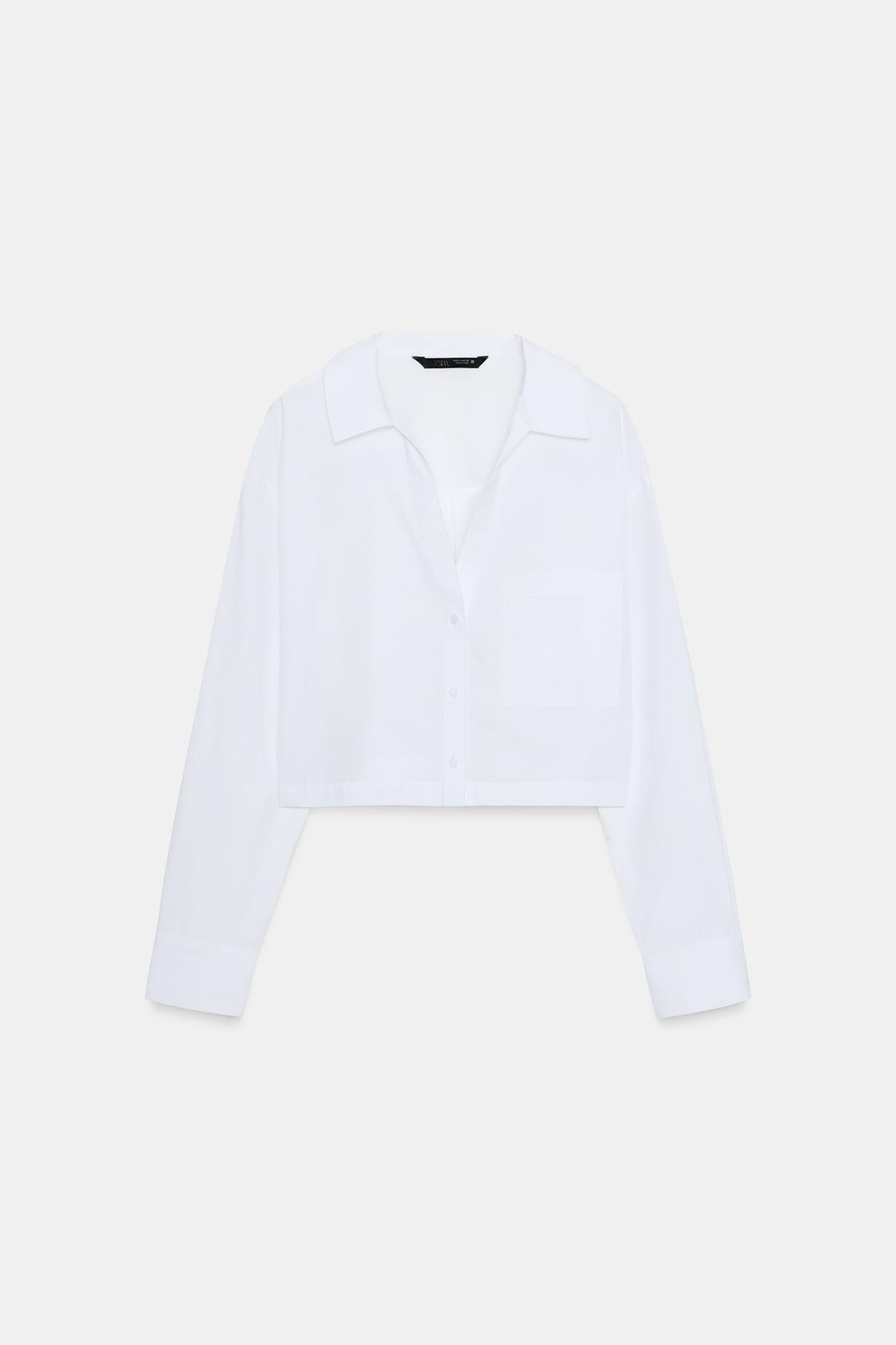CROPPED POPLIN SHIRT