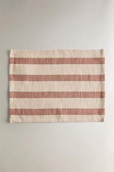 STRIPED JUTE PLACEMAT (SET OF 2) - Terracota de Zara - Imagen 0