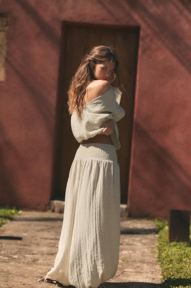 CAPE SHIRT - Beige by Zara - Image 3