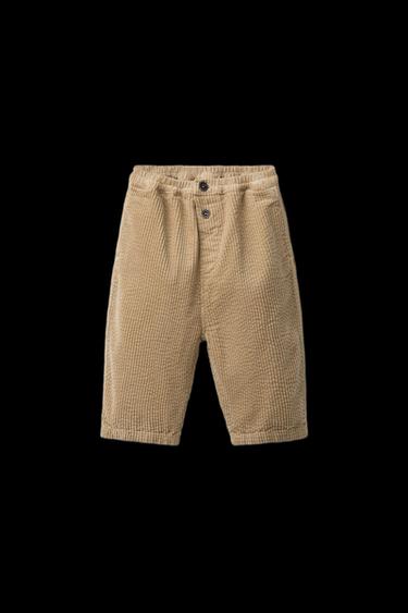 HOSE AUS GROBER KORD - Butterfarben von Zara - Bild 0