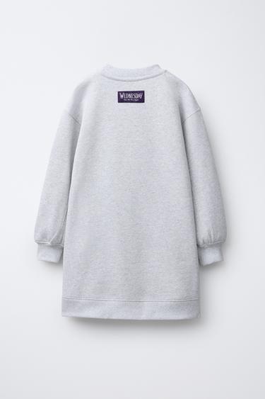 ROBE EN MOLLETON WEDNESDAY © Gris chiné ZARA France