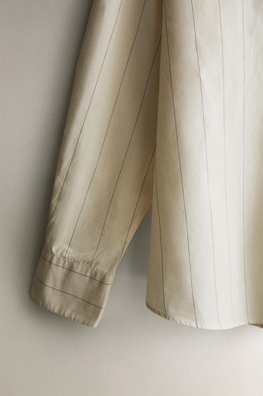 STRIPED SHIRT - Ecru by Zara - Image 2