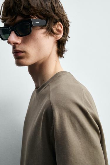 RELAXED FIT SEAM T-SHIRT - Mid-mink by Zara - Image 5