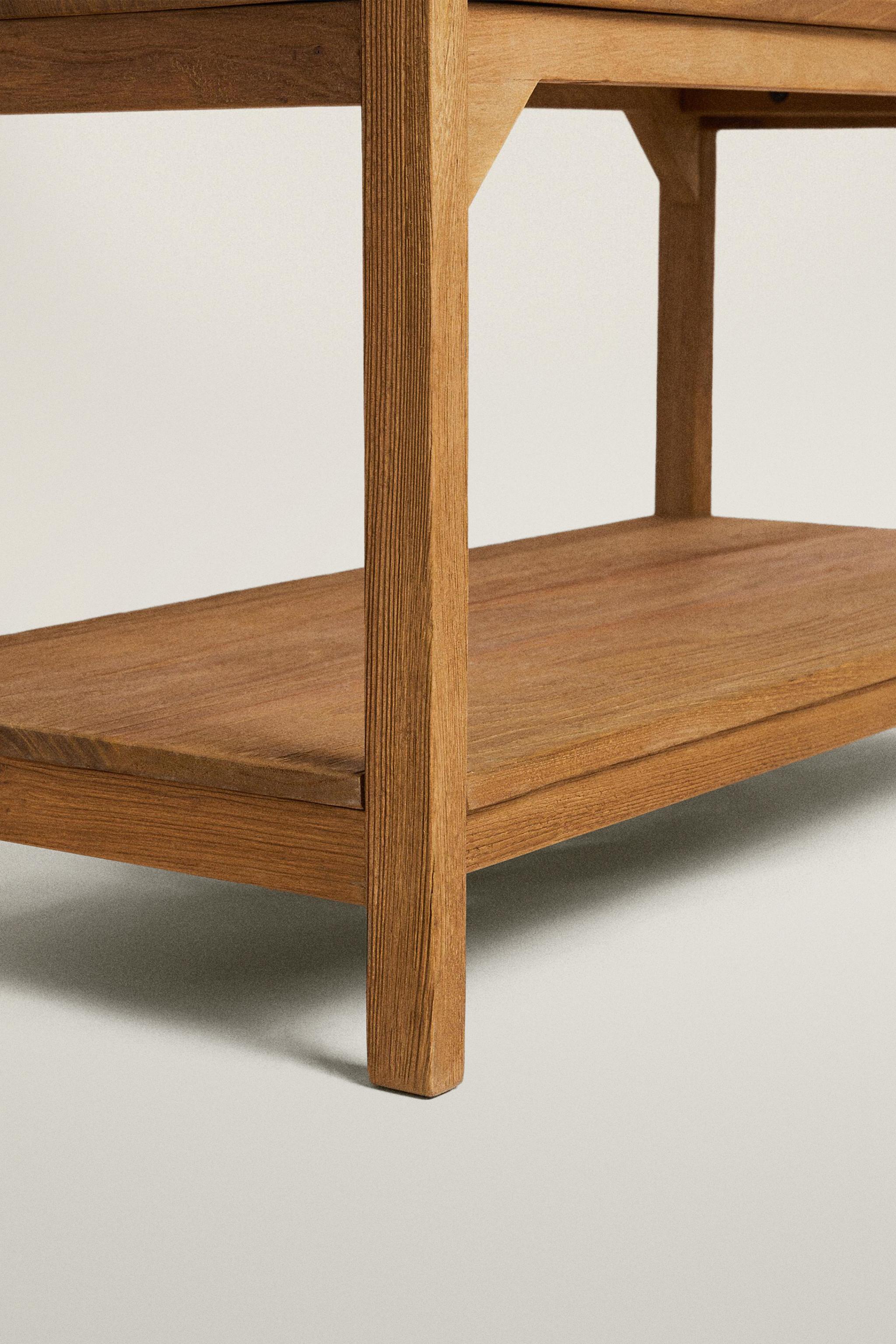 WOODEN STORAGE UNIT - Light beige | ZARA United States