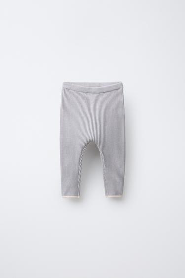 بنطلون ببييه بلون متباين - سماوي الخاص بـ Zara