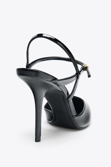 SLINGBACK SHOES WITH STRAP - Black by Zara - Image 4