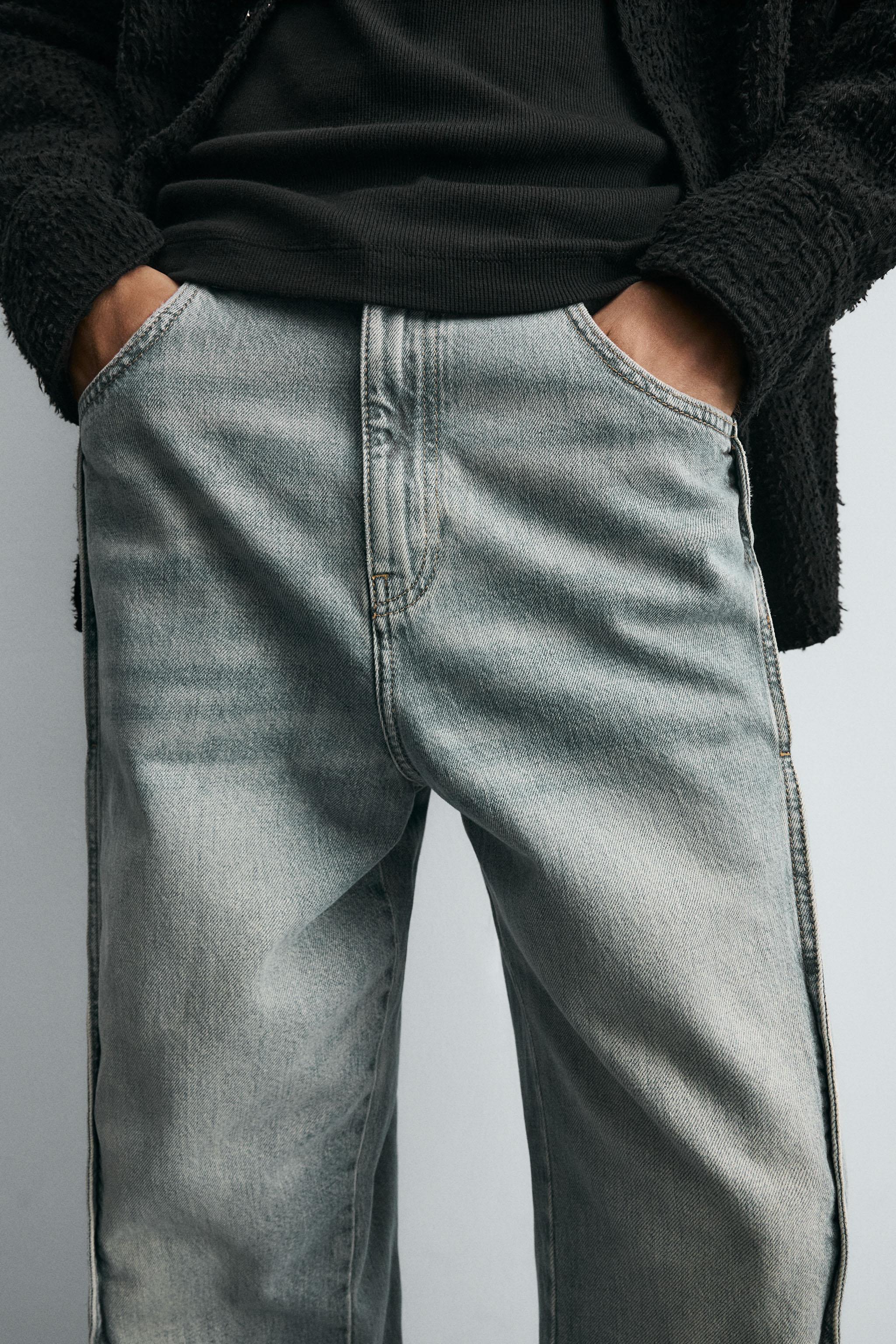 BAGGY FIT JEANS WITH SEAMS