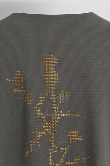 GRAPHIC LONG SLEEVE TECHNICAL RUNNING T-SHIRT - Mid-grey by Zara - Image 9