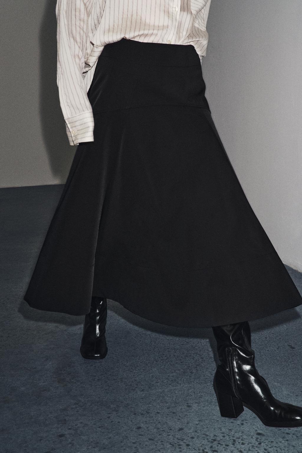 ZW COLLECTION FLARED BELT SKIRT