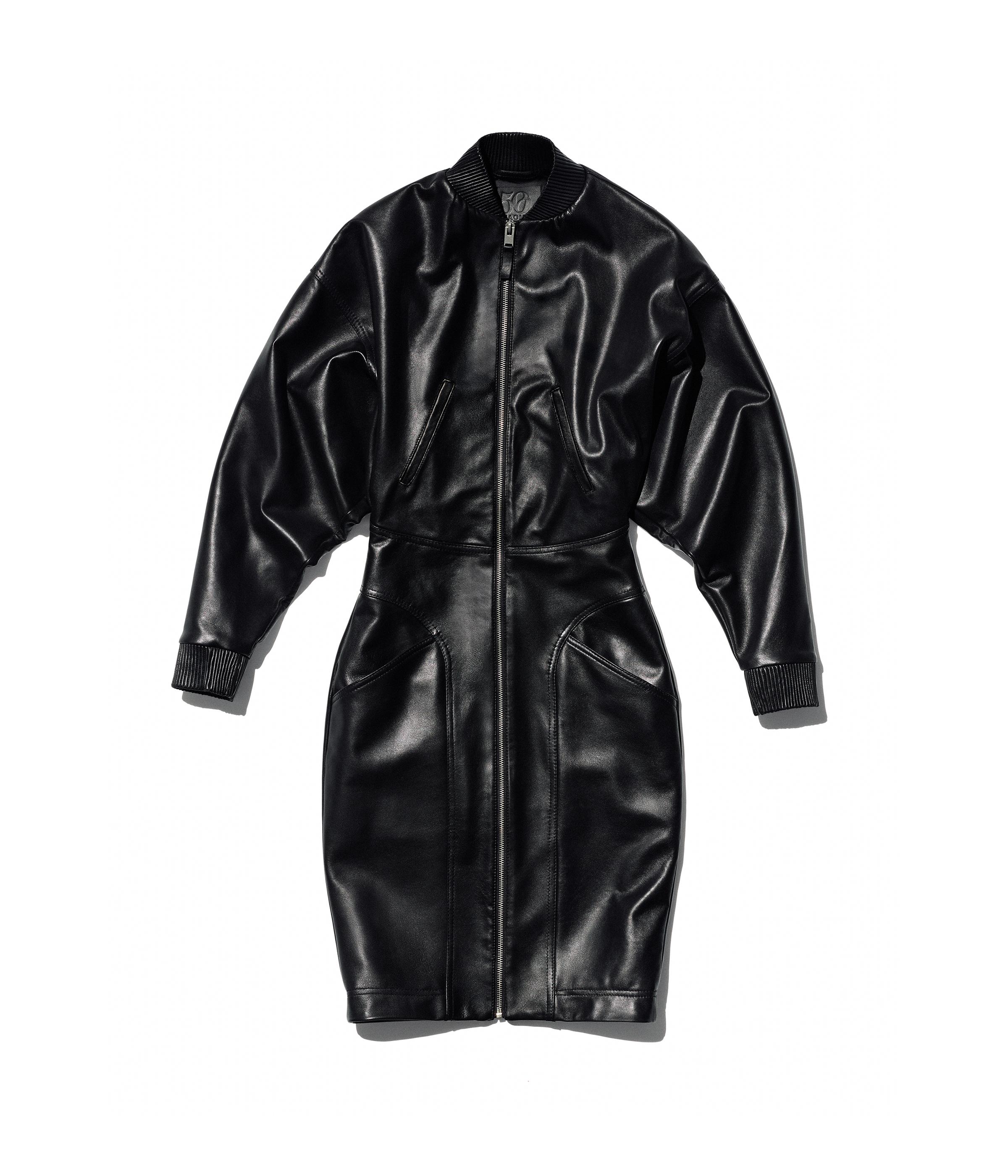 NAOMI CAMPBELL BIKER DRESS - ブラック | ZARA Japan / 日本