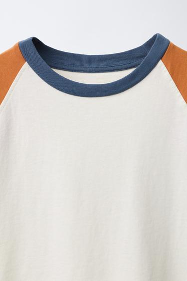 RAGLAN SLEEVE T-SHIRT - Ecru by Zara - Image 2