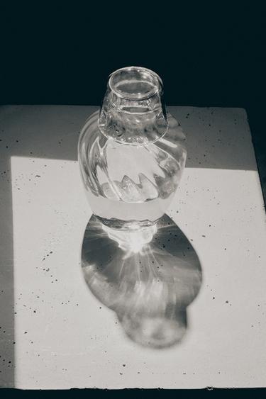 STRIPED BOTTLE AND TUMBLER SET (SET OF 2) - Transparent by Zara - Image 5