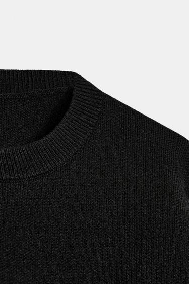 HAUT COURT EN MAILLE - Noir de Zara - Image 6